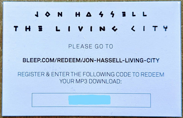 Jon Hassell - The Living City | Mint (M) Mint (M)-