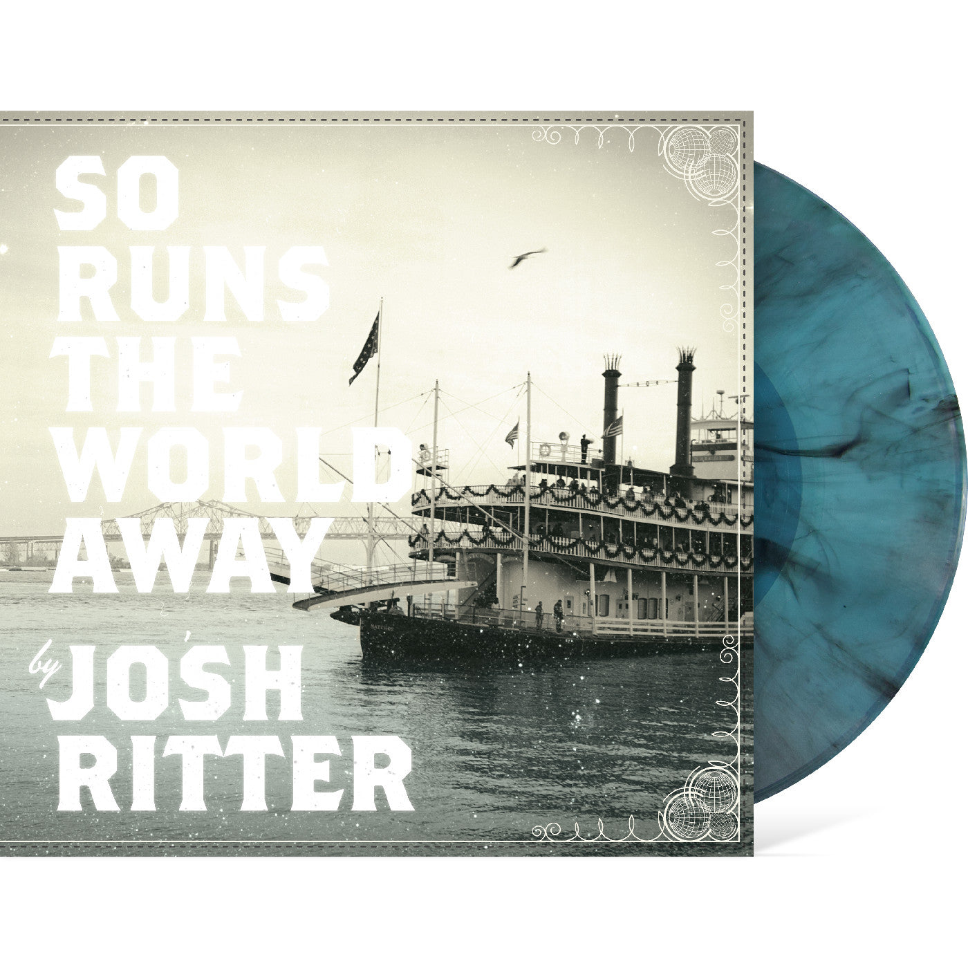 Josh Ritter - (PRESALE 6/26/26) So Runs the World Away (DDL SEAGLASS BLACK SWIRL VINYL) | Mint (M) Mint (M)-