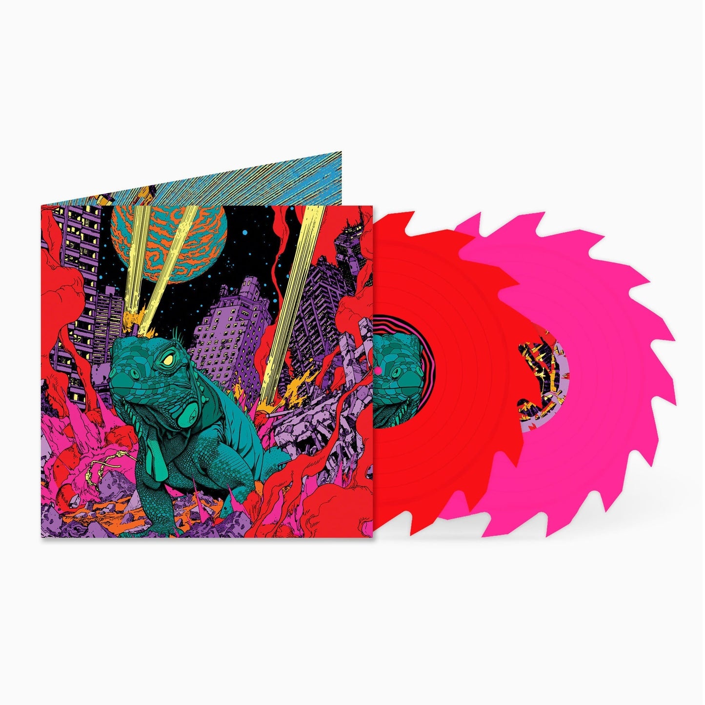 King Gizzard And The Lizard Wizard - Petrodragonic Apocalypse Live (PINK RED BUZZ SAW SHAPED COLOR 2xVINYL) | Mint (M) Mint (M)-