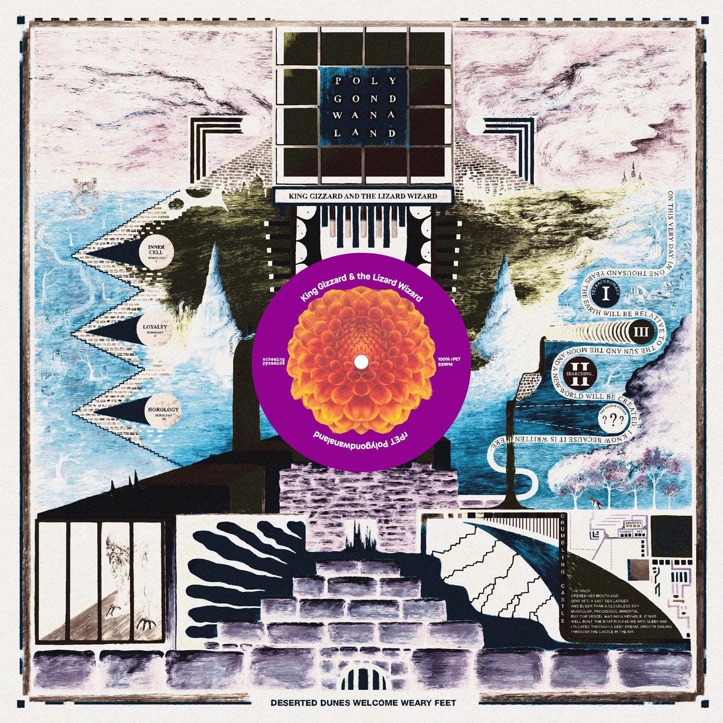 King Gizzard & The Lizard Wizard - Polygondwanaland (180 Gram Translucent Purple VINYL) | NEW-