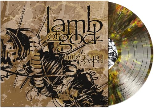 Lamb Of God - New American Gospel (Clear w Black / White & Gold Splatter VINYL) | Mint (M) Mint (M)-