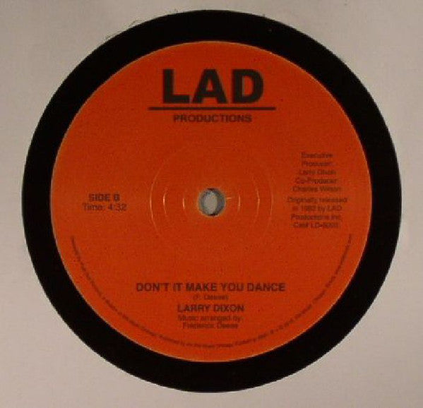 Larry Dixon - The Only One / Don't It Make You Dance (VINYL 7") | Mint (M) Mint (M)-