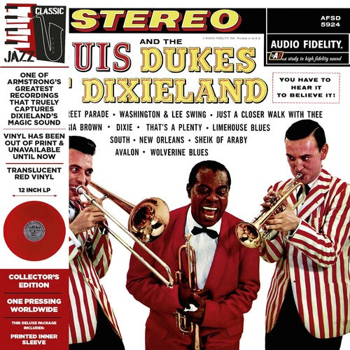 Louis Armstrong - Louis Armstrong and the Dukes of Dixieland (Colored Vinyl, Deluxe Edition, Limited Edition, Red, Remastered) | Mint (M) Mint (M)-