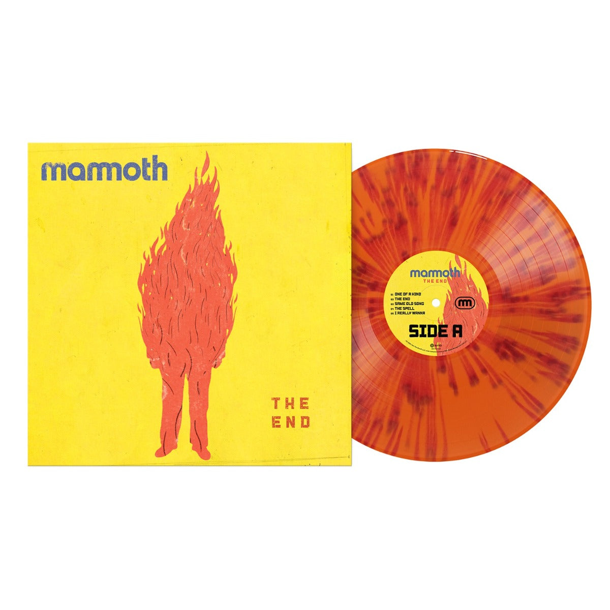 Mammoth - The End (ORANGE W RED SPLATTER VINYL) | Mint (M) Mint (M)-