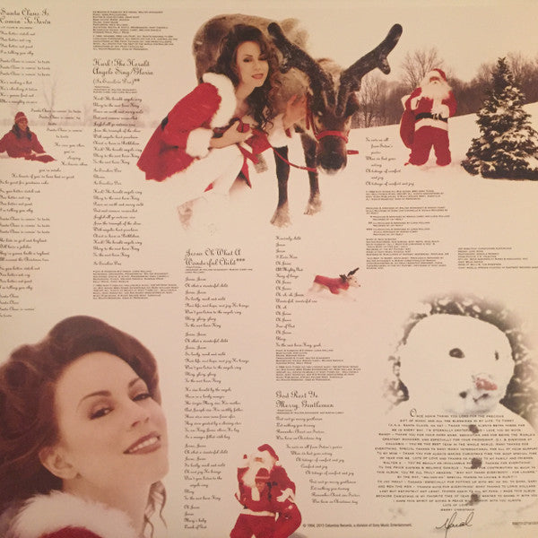 Mariah Carey Merry Christmas Columbia, Legacy LP, Album, Ltd, RE, Red Mint (M) Mint (M)-
