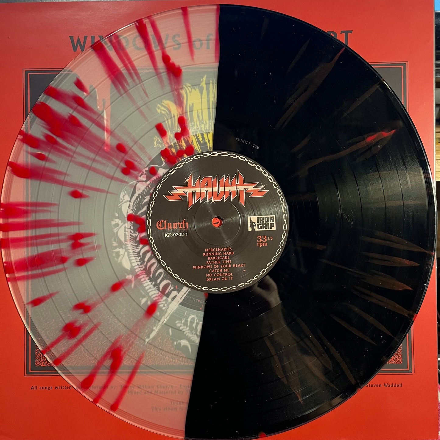 Windows Of Your Heart *HALF BLACK/CLEAR RED SPLATTER* | Mint (M) Near Mint (NM)-
