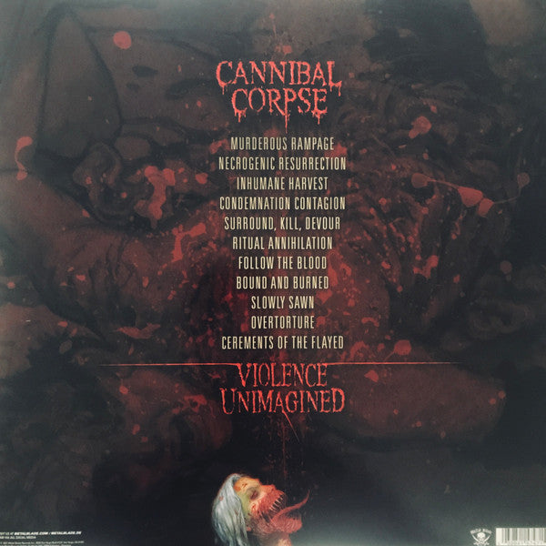 Cannibal Corpse - Violence Unimagined (RED IN CLEAR VINYL) | Mint (M) Mint (M)-