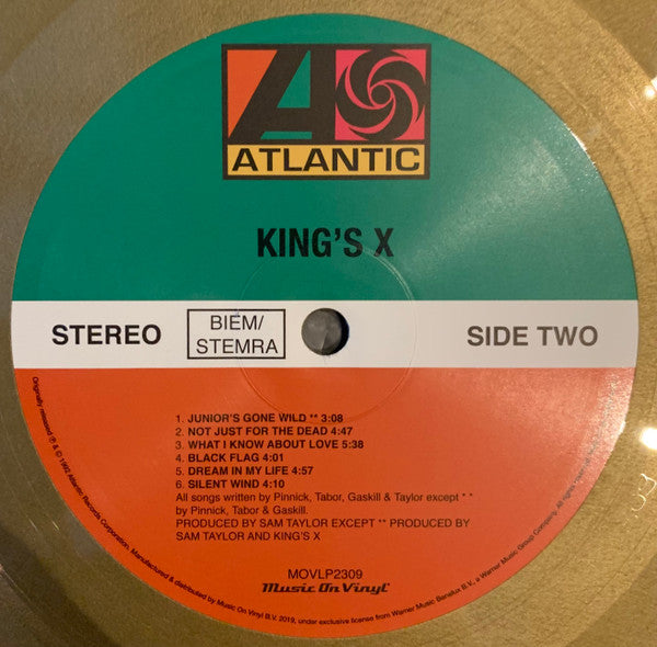 King's X (GOLD VINYL / IMPORT) | Mint (M) Mint (M)-