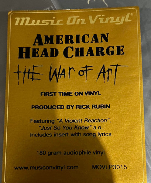 American Head Charge - The War Of Art (MOV 180G VINYL 2xLP) | NEW Mint (M) Mint (M)-