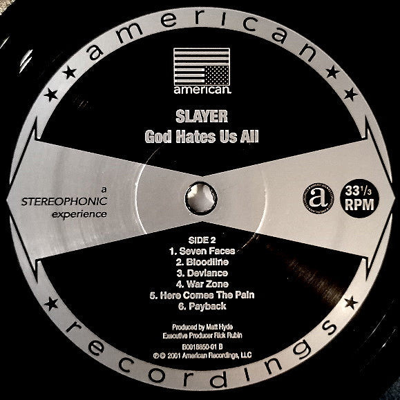 Slayer - God Hates Us All (VINYL) | Mint (M) Mint (M)-
