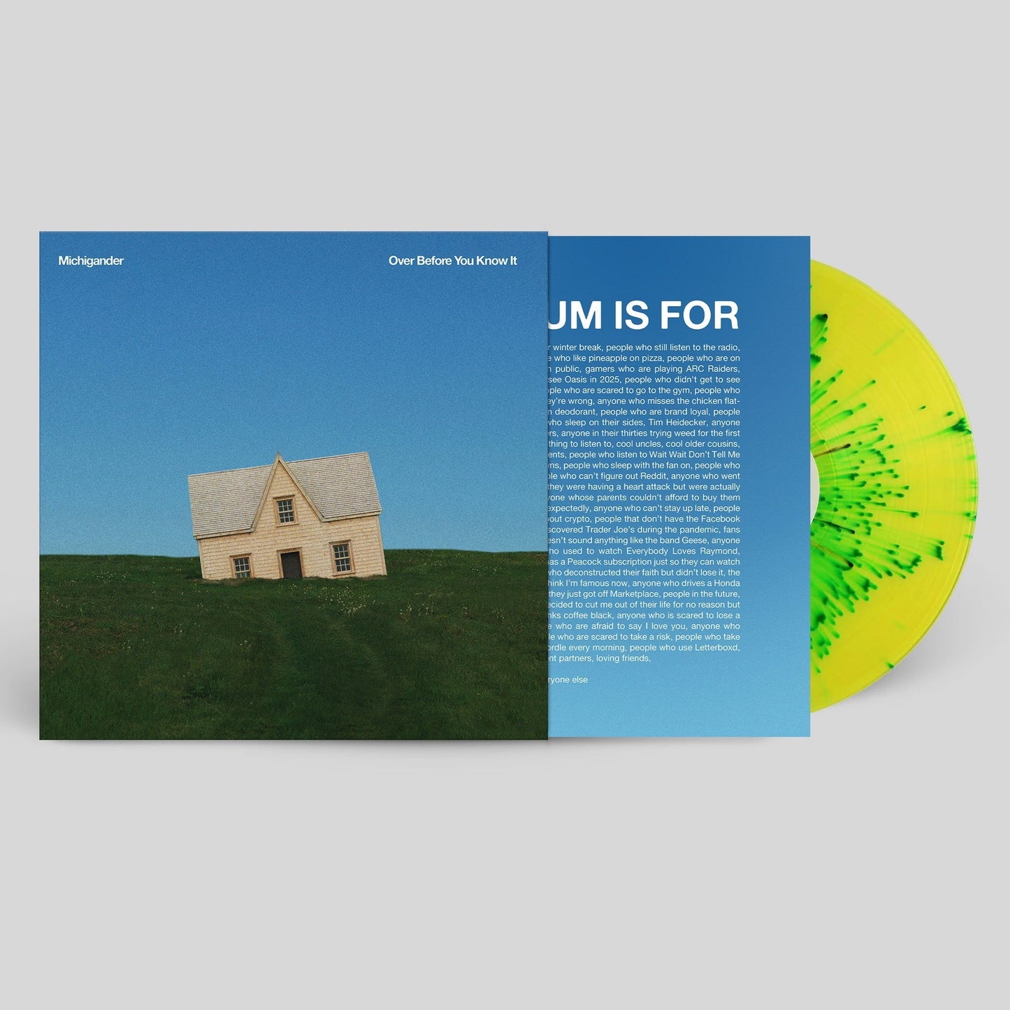 michigander - Over Before You Know It (IEX Sunny Lawn Splatter) | NEW-
