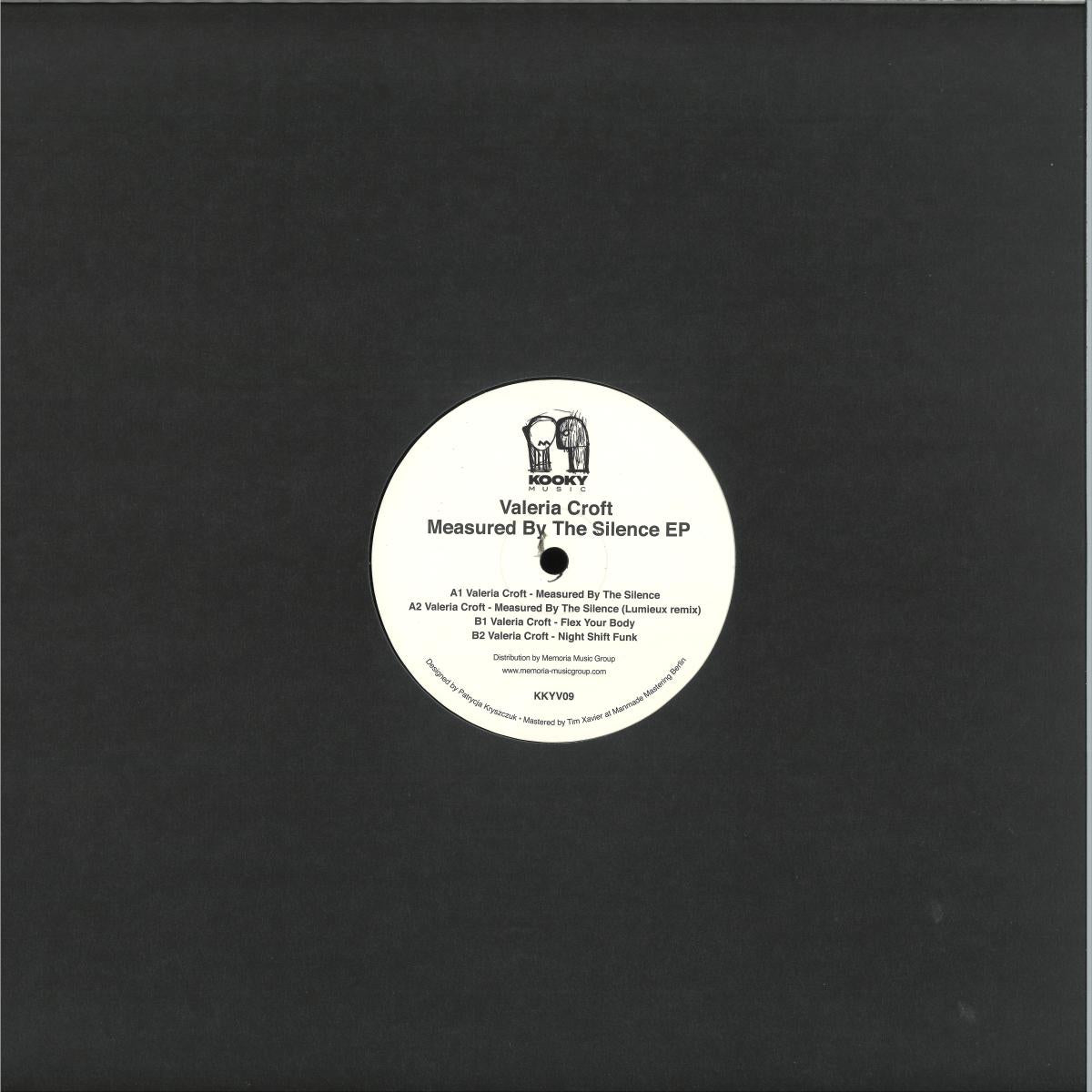 Valeria Croft - Measured By The Silence EP (VINYL 12" Kooky Music KKYV09) | NEW Mint (M) Mint (M)-