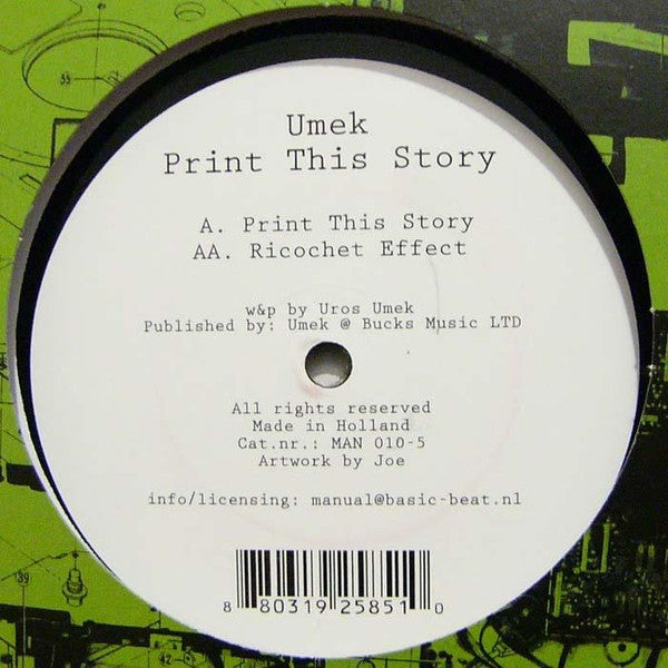 Umek - Print This Story | Near Mint (NM) Near Mint (NM)-