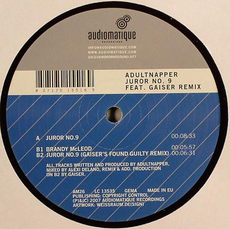 Adultnapper - Juror No. 9 (VINYL) | Near Mint- (NM-) Generic-