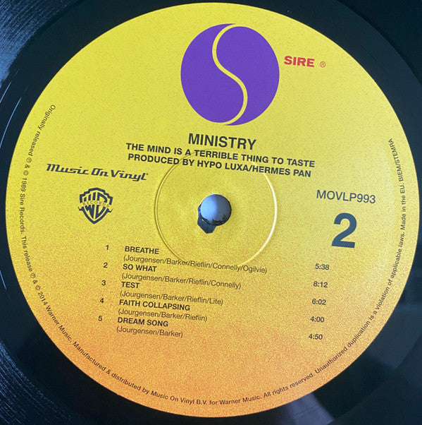 Ministry - The Mind Is A Terrible Thing To Taste | Mint (M) Mint (M)-