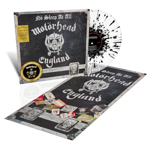 Motörhead - No Sleep At All (50th Anniversary Clear/Black-White Splatter VINYL) | Mint (M) Mint (M)-