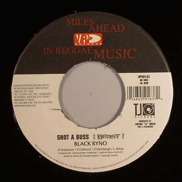 Mr. Vegas / Black Ryno - Deh Pon The Scene / Shot A Buss | Mint (M) Generic-