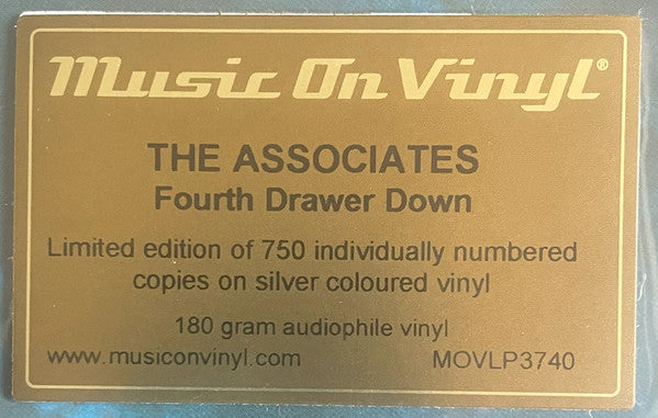 The Associates - Fourth Drawer Down *SILVER* | Mint (M) Mint (M)-