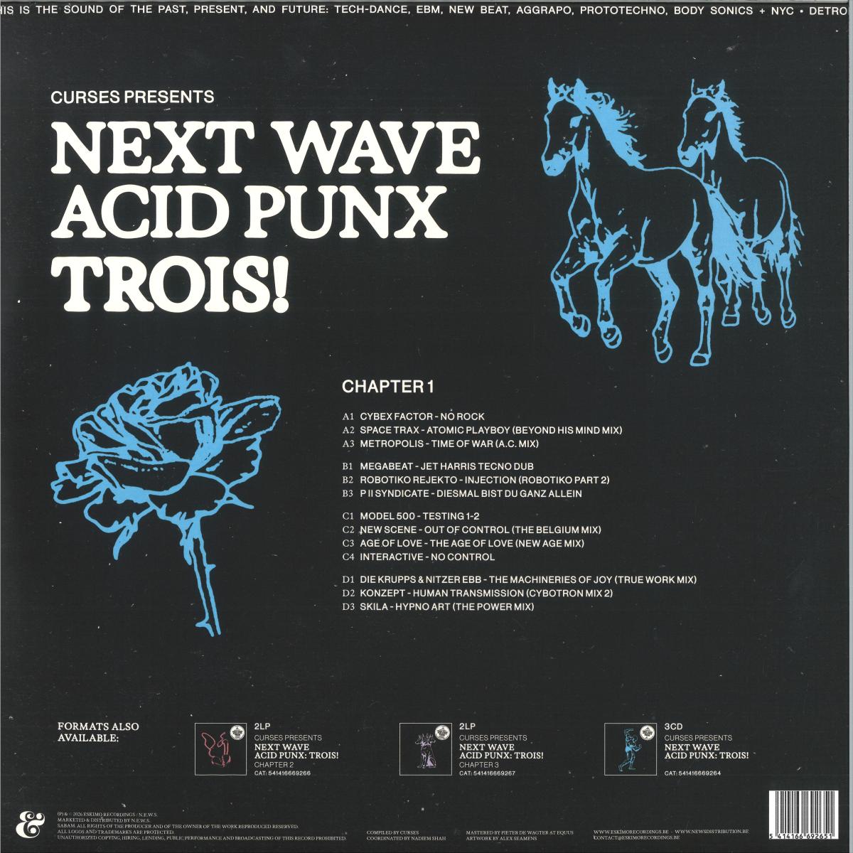 CURSES - NEXT WAVE ACID PUNX TROIS - CHAPTER 1 (VINYL 2x12" ESKIMO RECORDINGS 541416669265) | NEW Mint (M) Mint (M)-