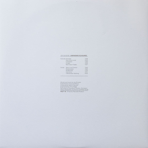 Joy Division - Unknown Pleasures | Mint (M) Mint (M)-