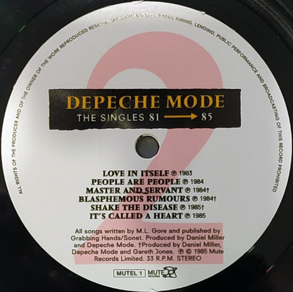 The Singles 81 → 85 (VINYL) |-