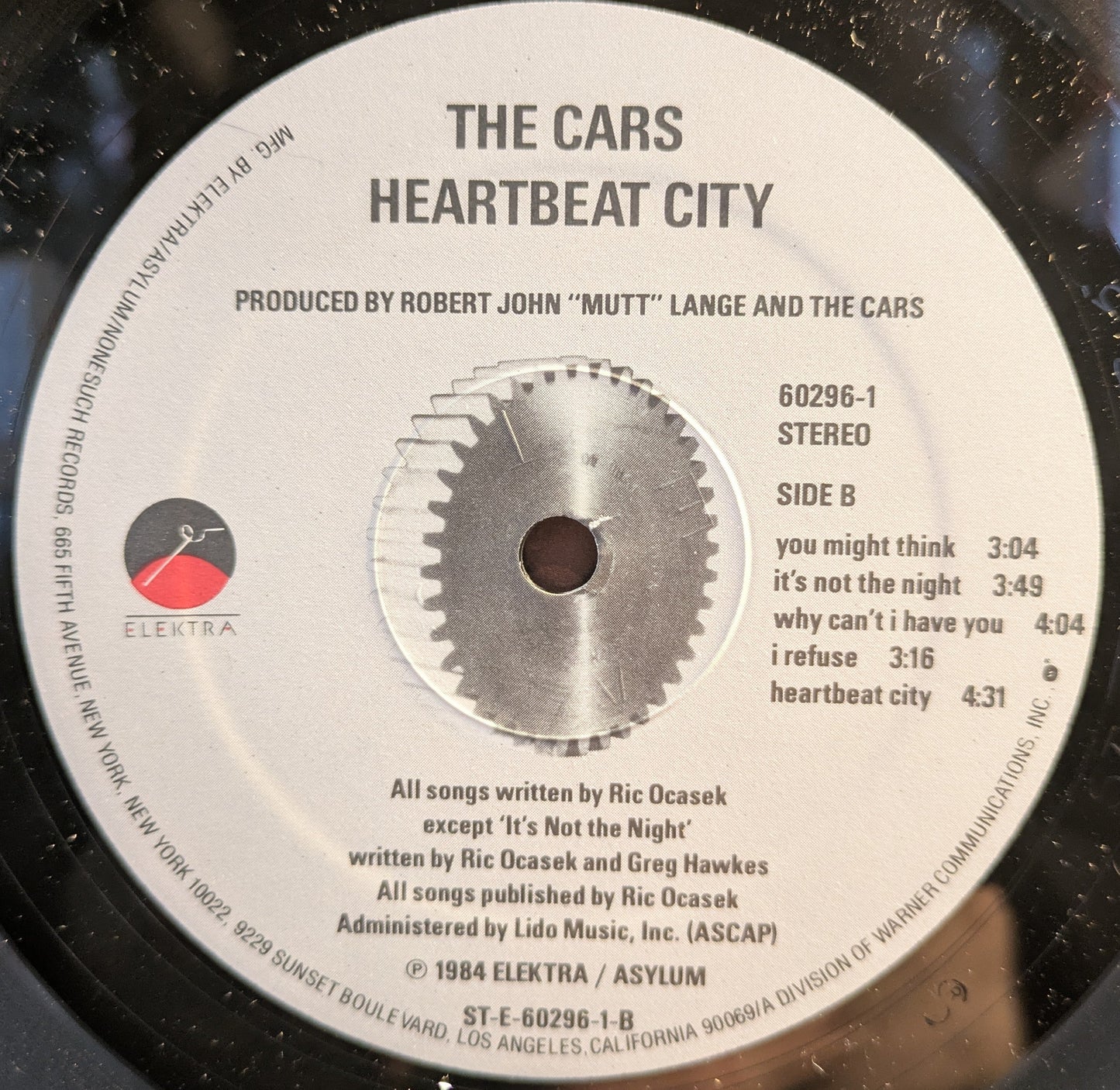 The Cars - Heartbeat City (VINYL) | Near Mint (NM) Excellent+ (EX+)-