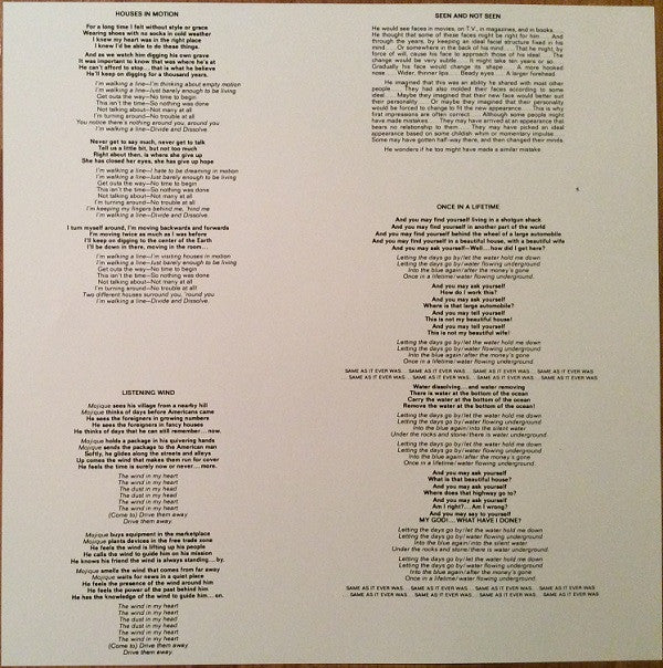 Talking Heads - Remain In Light | Mint (M) Mint (M)-