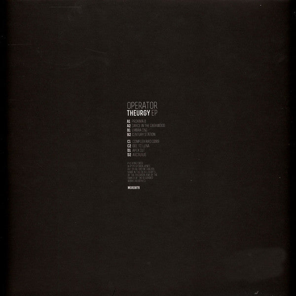 Theurgy EP | Mint (M) Mint (M)--