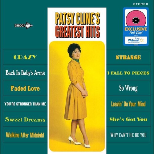 Patsy Cline - 12 Greatest Hits (Indie Exclusive, Pink Colored Vinyl) |-