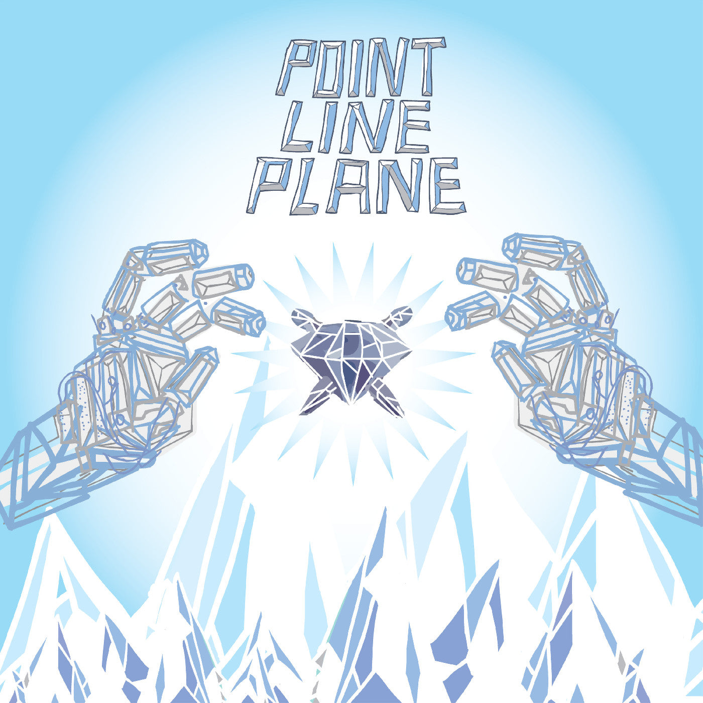 Point Line Plane - Point Line Plane Point Line Plane (DBL SIDED "FOOTLONG" OBI 8-BIT BLUE VINYL) | Mint (M) Mint (M)-