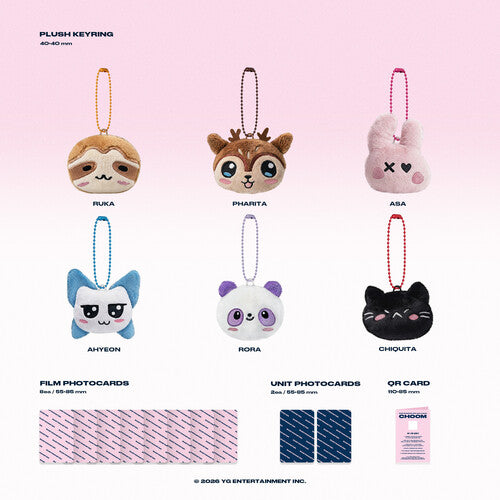 BABYMONSTER - (PRESALE 5/15/26) Choom (PLUSH KEYRING PHOTOS DIGITAL DOWNLOAD) |-