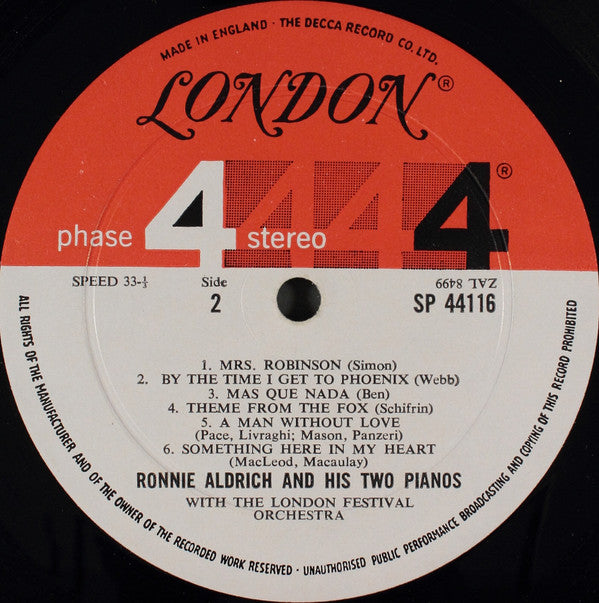 Ronnie Aldrich And His Two Pianos - This Way "In" *SEALED* | Mint (M) Mint (M)-