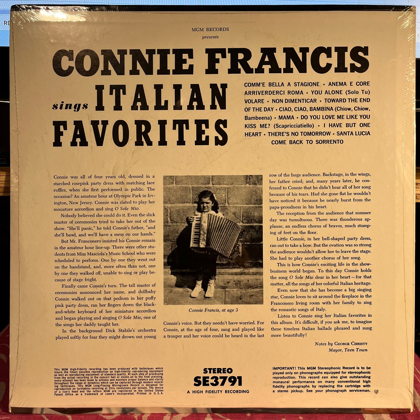 Sings Italian Favorites | Mint (M) Mint (M)-