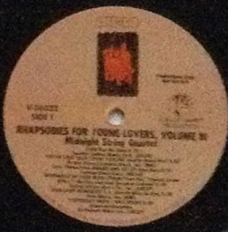 Midnight String Quartet - Rhapsodies For Young Lovers Volume Three | Mint (M) Mint (M)-