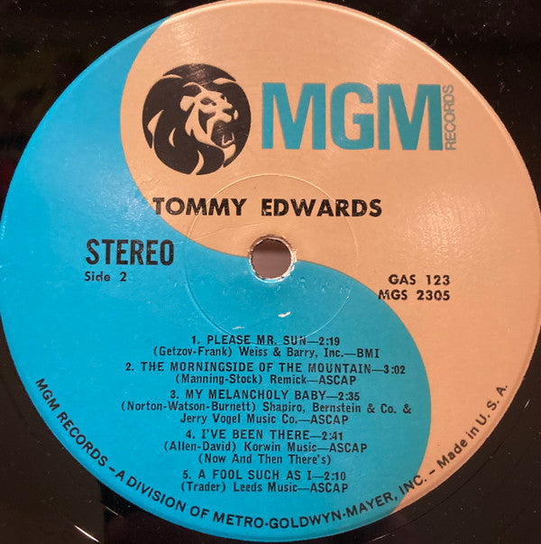 Tommy Edwards | Mint (M) Near Mint (NM)-