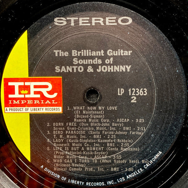 The Brilliant Guitar Sounds Of Santo & Johnny | Mint (M) Mint (M)-