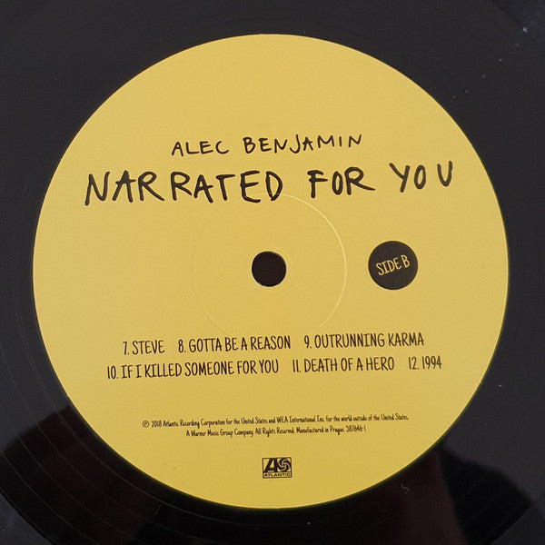 Alec Benjamin - Narrated For You | Mint (M) Mint (M)-