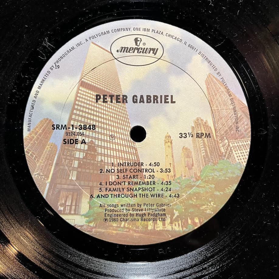 Peter Gabriel (VINYL) | Excellent (EX) Excellent+ (EX+)--