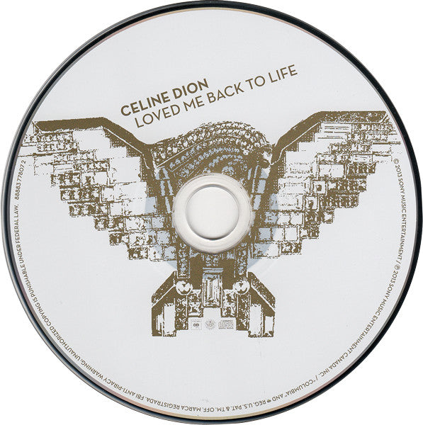 Céline Dion - Loved Me Back To Life (CD) | Excellent (EX) Excellent (EX)--