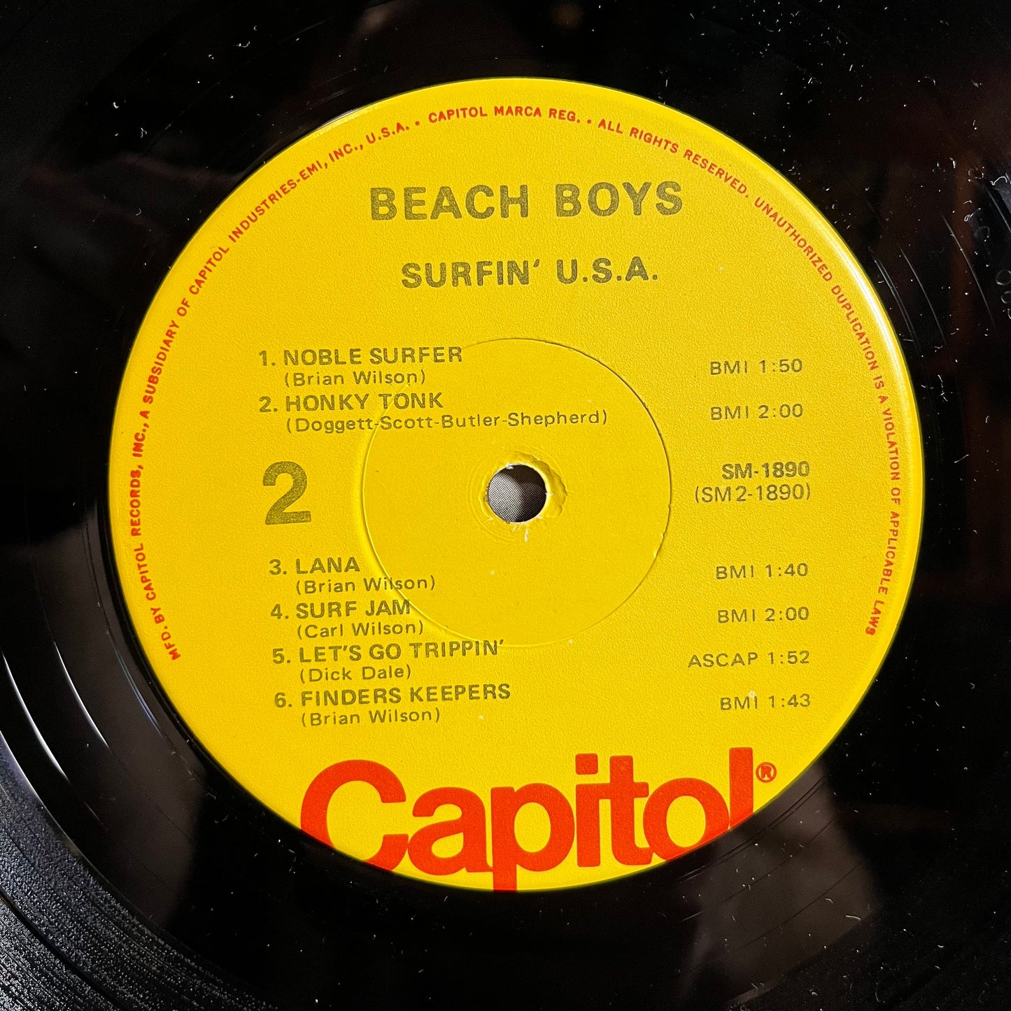 The Beach Boys - Surfin' USA (VINYL) | Near Mint- (NM-) Very Good Plus (VG+)-