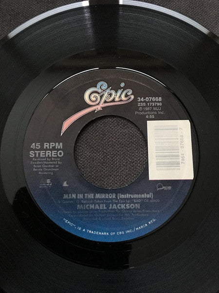 Man In The Mirror (7") | Near Mint (NM) Near Mint (NM)--