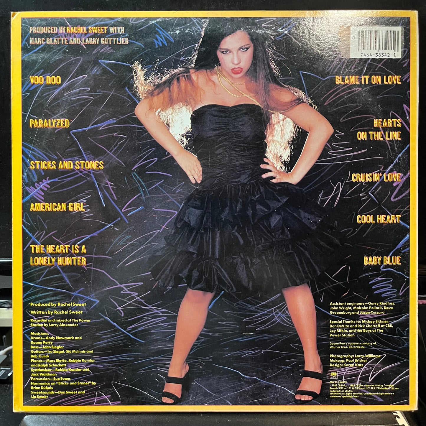 Rachel Sweet - Blame It On Love (VINYL LP COLUMBIA FC-38342 1982) | USED Near Mint (NM or M-) Near Mint- (NM-)--