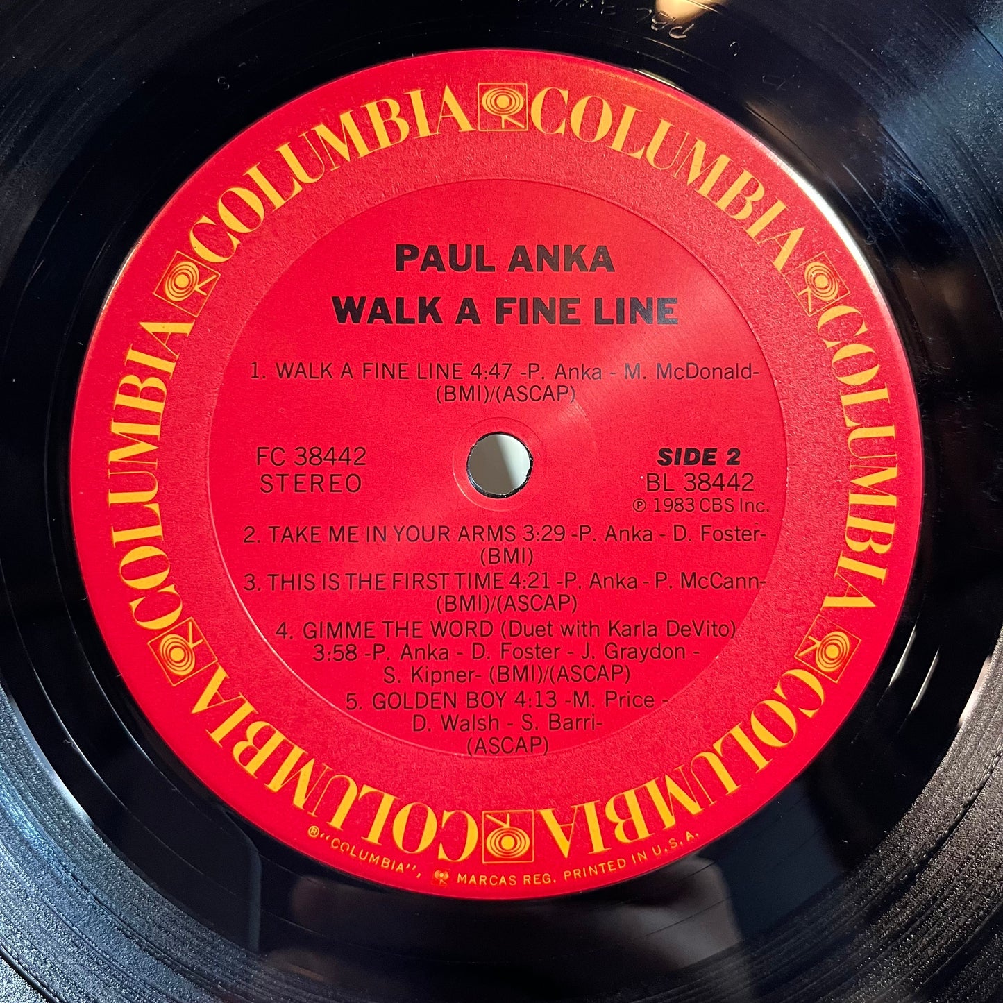 Paul Anka - Walk A Fine Line (LP) | Near Mint (NM) Near Mint (NM)--