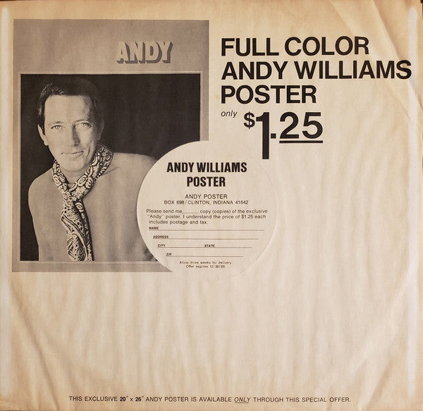 Andy Williams - Andy... & Company *SANTA MARIA* | Near Mint (NM) Excellent (EX)-