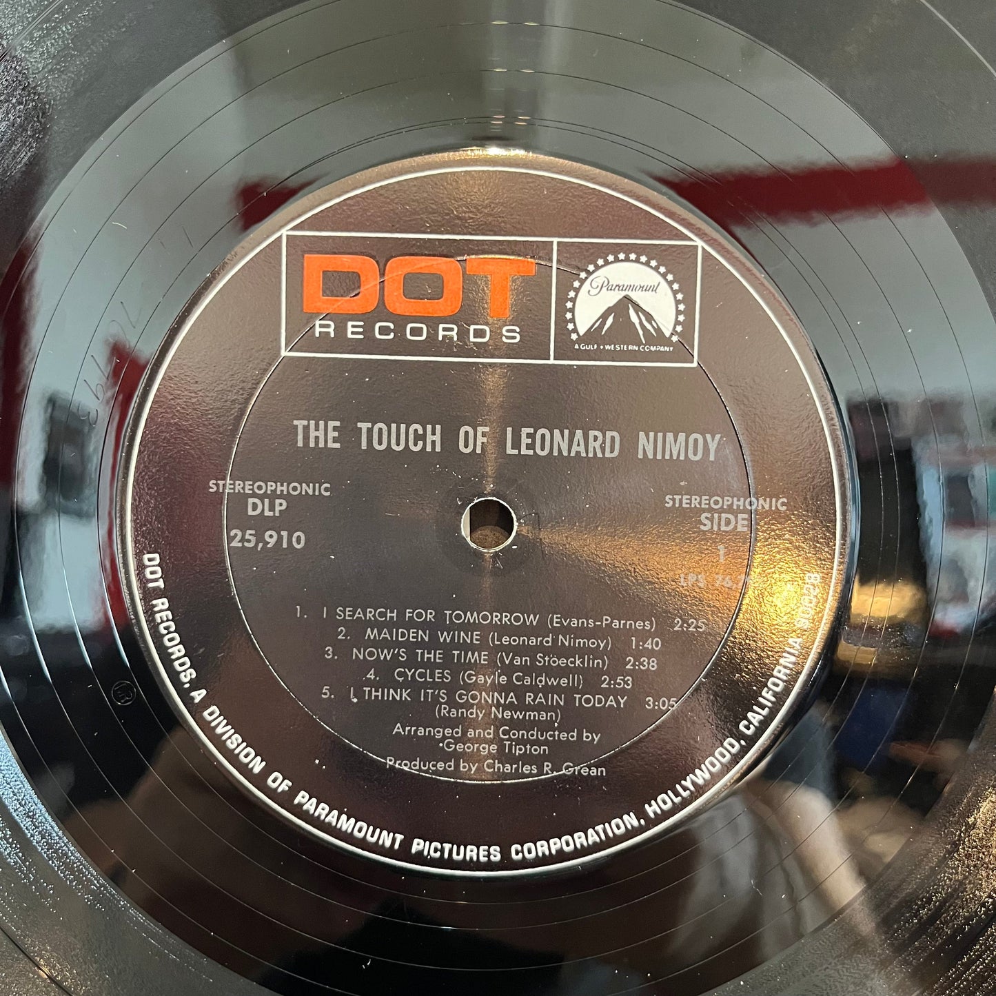 Leonard Nimoy - The Touch Of Leonard Nimoy *MONARCH / SHRINK* | Near Mint (NM) Excellent (EX)-