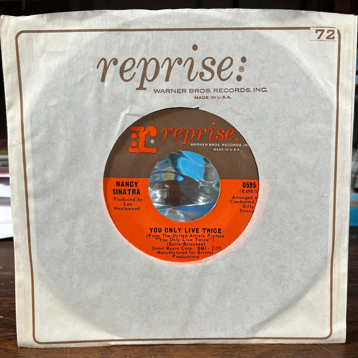 Nancy Sinatra - You Only Live Twice / Jackson (7" VINYL) | Near Mint (NM or M-)-