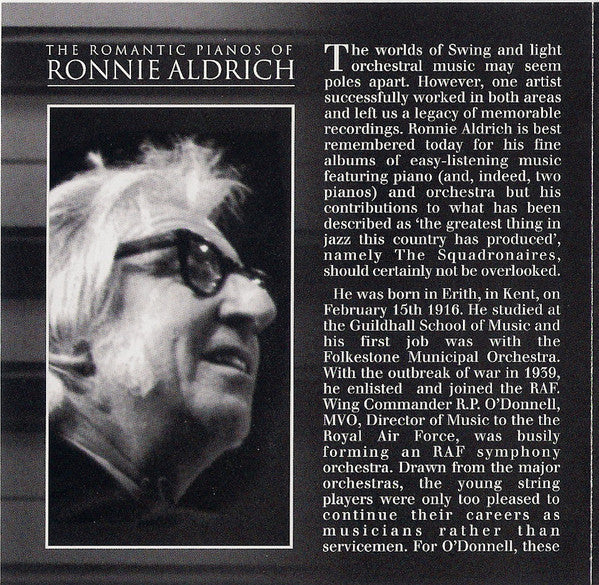 Ronnie Aldrich - The Romantic Pianos Of Ronnie Aldrich *CD* | Mint (M) Near Mint (NM)-