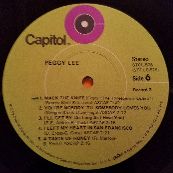 Peggy Lee - Peggy Lee *BOX* | Near Mint (NM) Excellent (EX)-