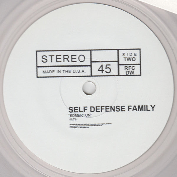 Creative Adult / Self Defense Family (7" CLEAR VINYL) | Mint (M) Mint (M)-