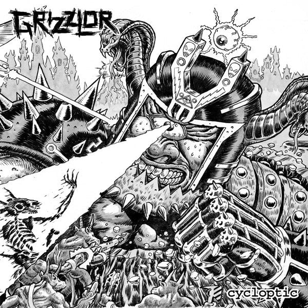 Grizzlor - Cycloptic (WHITE VINYL 7") | Mint (M) Mint (M)-